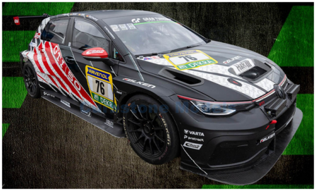 Product 1:43 | Spark SG1075 | Volkswagen Golf GTi Clubsport | Max Kruse Racing 2026 #76 - T.Hochwind - N.Otto - F.Vettel - J.Mo