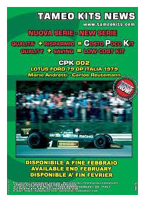 Product 1:43 | Tameo CPK002 | Lotus Martini Racing 79 1979 - C.Reutemann - M.Andretti