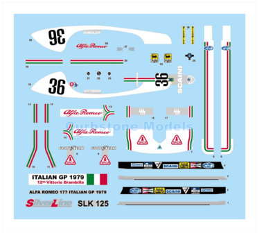 Product 1:43 | Tameo SLK125 | Alfa Romeo 177 1979 #36 - V.Brambilla