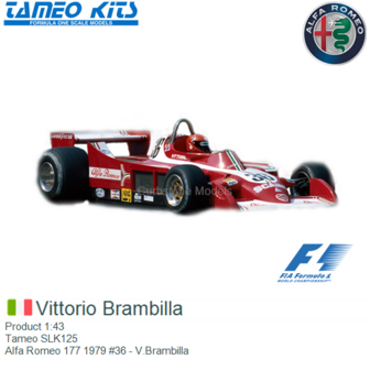 Product 1:43 | Tameo SLK125 | Alfa Romeo 177 1979 #36 - V.Brambilla