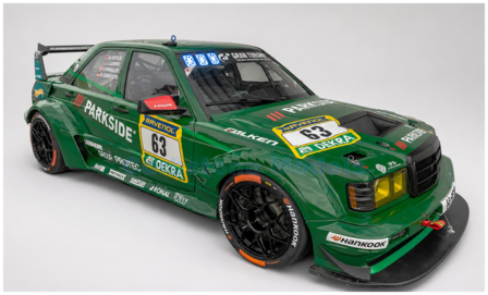 Product 1:64 | Minichamps 640263663 | HWA Engineering Speed Mercedes Benz 190 EVO.R 2026 #63 - B.Spengler - C.Gebhardt - E.Hols