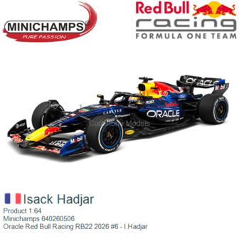 Product 1:64 | Minichamps 640260506 | Oracle Red Bull Racing RB22 2026 #6 - I.Hadjar