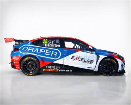 Product 1:43 | Spark UK058 | Hyundai i30N Fastback | Team Vertu 2026 #28 - N.Hamilton