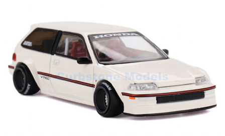 Product 1:64 | Kaido House KHMG246 | Kaido House Honda Civic (EF) Kaido Street V1 White and Red 1987