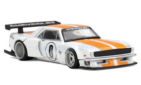 Product 1:64 | Kaido House KHMG304 | Kaido House Chevrolet Camaro Kaido Works TA V1 White and Orange 1979
