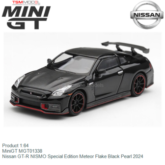 Product 1:64 | MiniGT MGT01338 | Nissan GT-R NISMO Special Edition Meteor Flake Black Pearl 2024