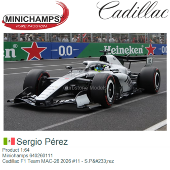 Product 1:64 | Minichamps 640260111 | Cadillac F1 Team MAC-26 2026 #11 - S.P&amp;#233;rez