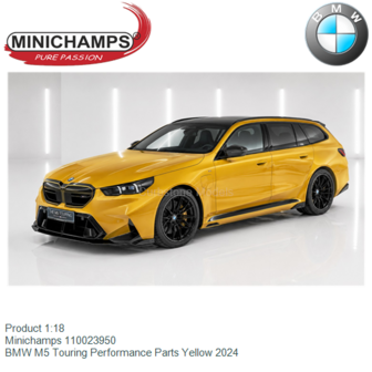 Product 1:18 | Minichamps 110023950 | BMW M5 Touring Performance Parts Yellow 2024