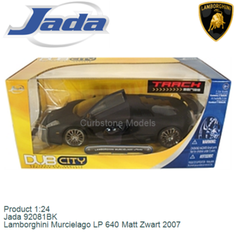 Product 1:24 | Jada 92081BK | Lamborghini Murcielago LP 640 Matt Zwart 2007