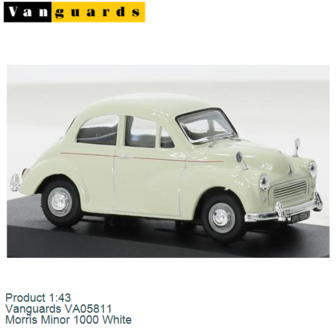 Product 1:43 | Vanguards VA05811 | Morris Minor 1000 White