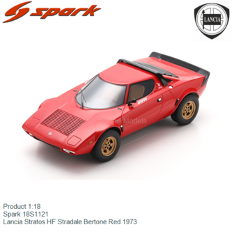 Product 1:18 | Spark 18S1121 | Lancia Stratos HF Stradale Bertone Red 1973