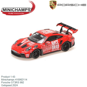 Product 1:43 | Minichamps 410062114 | Porsche GT3RS 992 | Getspeed 2024