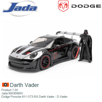 Product 1:24 | Jada 95030085V | Dodge Porsche 911 GT3 RS Darth Vader - D.Vader