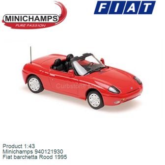 Product 1:43 | Minichamps 940121930 | Fiat barchetta Rood 1995