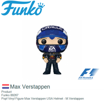 Product  | Funko 89267 | Pop! Vinyl Figure Max Verstappen USA Helmet - M.Verstappen
