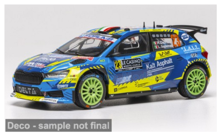 Product 1:43 | IXO-Models RAM1031LQ.22 | Skoda Fabia RS Rally2 2026 #23 - R.Dapr&agrave; - L.Guglielmetti
