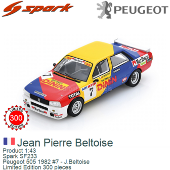 Product 1:43 | Spark SF233 | Peugeot 505 1982 #7 - J.Beltoise