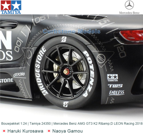 Bouwpakket 1:24 | Tamiya 24350 | Mercedes Benz AMG GT3 K2 R&D LEON Racing 2018