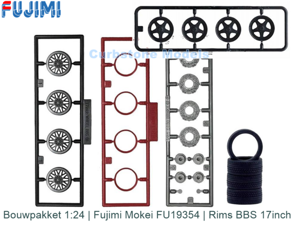 Bouwpakket 1:24 | Fujimi Mokei FU19354 | Rims BBS 17inch