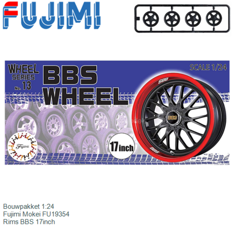 Bouwpakket 1:24 | Fujimi Mokei FU19354 | Rims BBS 17inch