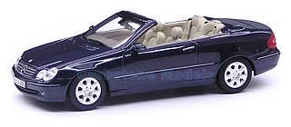 Modelauto 1:43 | Minichamps 66961967 | Mercedes Benz CLK Blauw metallic 2002