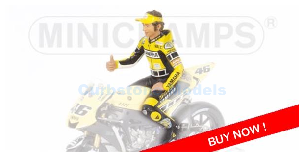 Motorfiets 1:12 | Minichamps 312050096 | Motorrijder Figuur Zittend op de motor | Yamaha 2005 #46 - Valentino Rossi