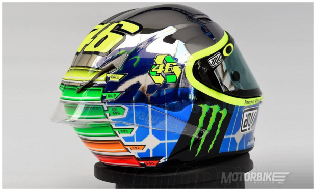 Helm 1:10 | Minichamps 315150086 | AGV Helmet | Yamaha 2015 #46 - Valentino Rossi