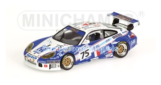 Modelauto 1:43 | Minichamps 400046975 | Porsche 911 GT3 RS | Perspective Racing 2004 #75 - T.Sugden - N.Smith - I.Khan - I.Khan