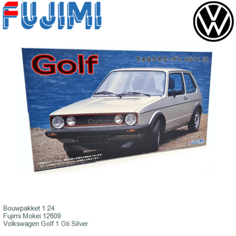 Bouwpakket 1:24 | Fujimi Mokei 12609 | Volkswagen Golf 1 Gti Silver