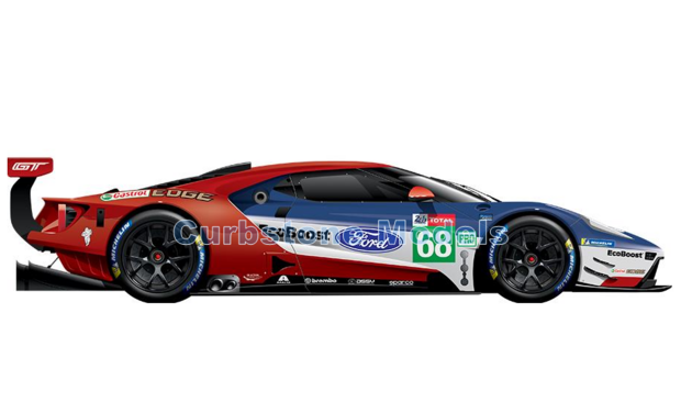 Modelauto 1:43 | Spark S7932 | Ford Chip Ganassi Team USA GT EcoBoost LMGTE-PRO 2019 #68 - D.Müller - P.Bourdais - J.Hand