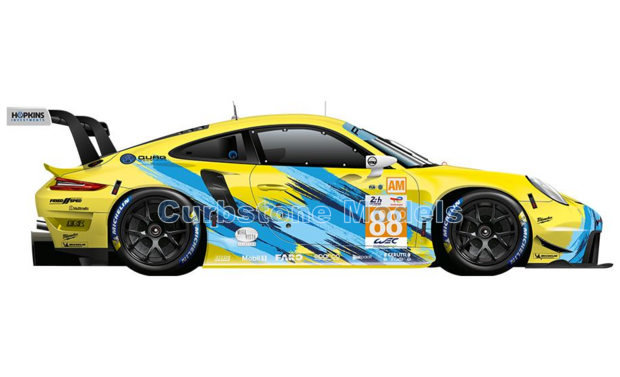Modelauto 1:43 | Spark S8653 | Porsche 911 RSR-19 | Dempsey Proton Racing 2022 #88 - J.Heylen - P.Lindsey - F.Poordad