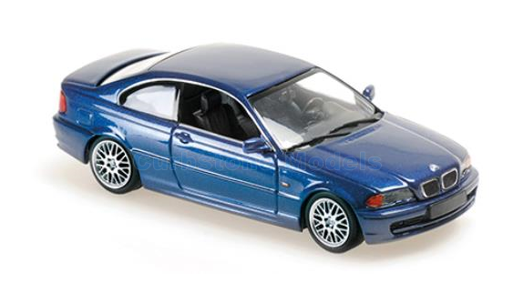 Modelauto 1:43 | Minichamps 940028321 | BMW 3ER COUPE E46 Blauw