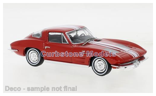 Modelauto 1:43 | IXO-Models CLC479N.22 | Chevrolet Corvette Stingray Red 1963