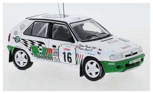 Modelauto 1:43 | IXO-Models RAC371A | Skoda Felicia Kit Car | Škoda Motorsport 1995 #16 - E.Triner  - P.Stanc 