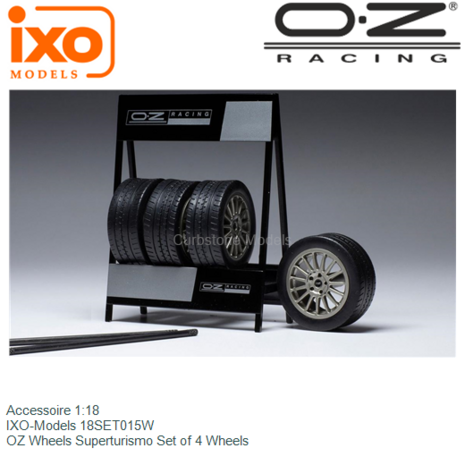 Accessoire 1:18 | IXO-Models 18SET015W | OZ Wheels Superturismo Set of 4 Wheels