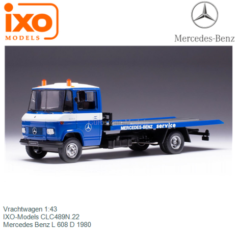 Vrachtwagen 1:43 | IXO-Models CLC489N.22 | Mercedes Benz L 608 D 1980