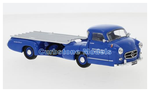 Modelauto 1:43 | IXO-Models RAC342 | Mercedes Benz Rennwagen Schnelltrasporter Blue 1955