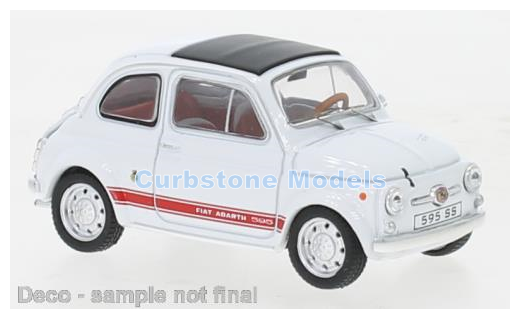 Modelauto 1:43 | IXO-Models CLC484N.22 | Abarth Fiat 595 SS White and Red 1957