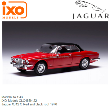Modelauto 1:43 | IXO-Models CLC486N.22 | Jaguar XJ12 C Red and black roof 1976