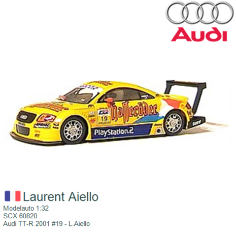 Modelauto 1:32 | SCX 60820 | Audi TT-R 2001 #19 - L.Aiello