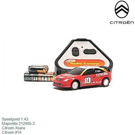 Speelgoed 1:43 | Majorette 212400-3 | Citroën Xsara | Citroen #14