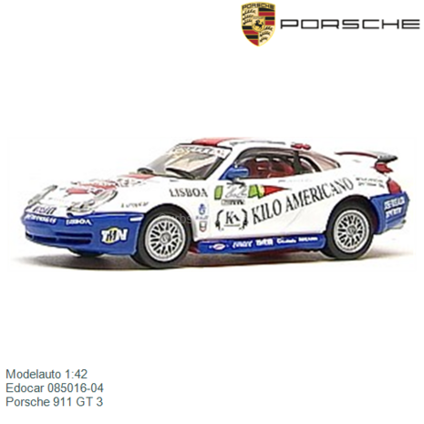 Modelauto 1:42 | Edocar 085016-04 | Porsche 911 GT 3