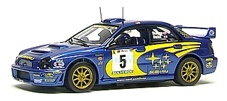 Modelauto 1:32 | Autoart 13001 | Subaru Impreza 2001 #5 - R.Burns - R.Reid