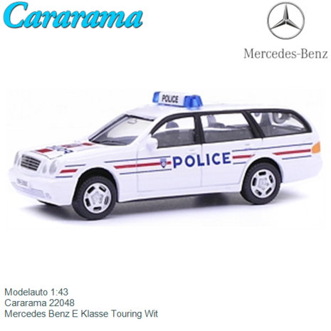 Modelauto 1:43 | Cararama 22048 | Mercedes Benz E Klasse Touring Wit