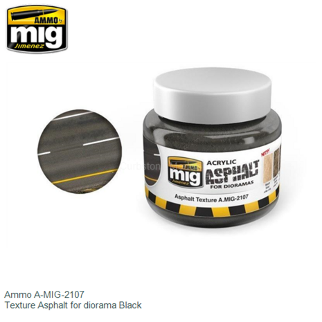  | Ammo A-MIG-2107 | Texture Asphalt for diorama Black