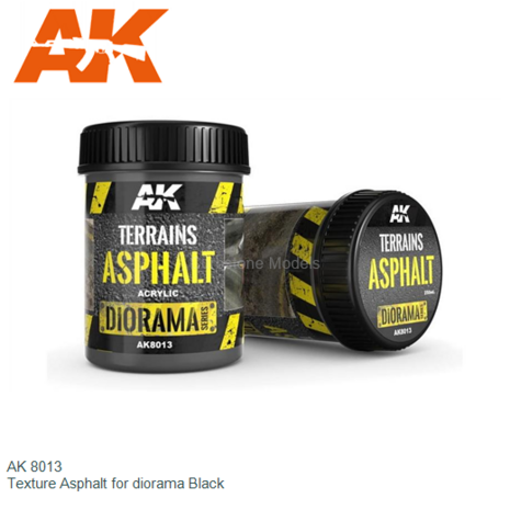  | AK 8013 | Texture Asphalt for diorama Black
