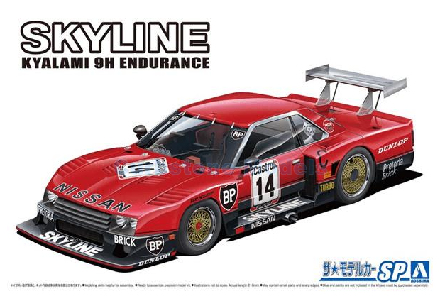 Bouwpakket 1:24 | Aoshima AO05124 | Nissan Skyline GT-R R30 Turbo 1982 #14 - D.Hobbs - M.Hasemi