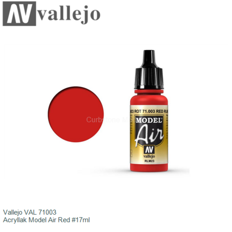  | Vallejo VAL 71003 | Acryllak Model Air Red #17ml
