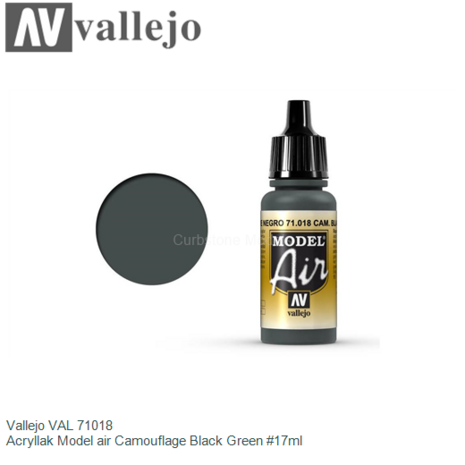 | Vallejo VAL 71018 | Acryllak Model air Camouflage Black Green #17ml
