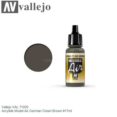  | Vallejo VAL 71020 | Acryllak Model Air German Green Brown #17ml